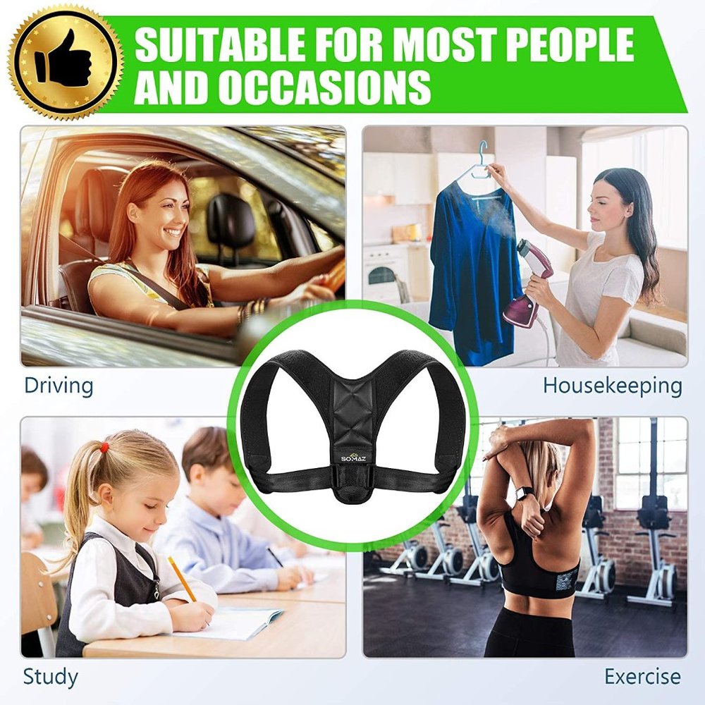 Somaz Posture Corrector Adjustable Upper Back Bra… - image 7
